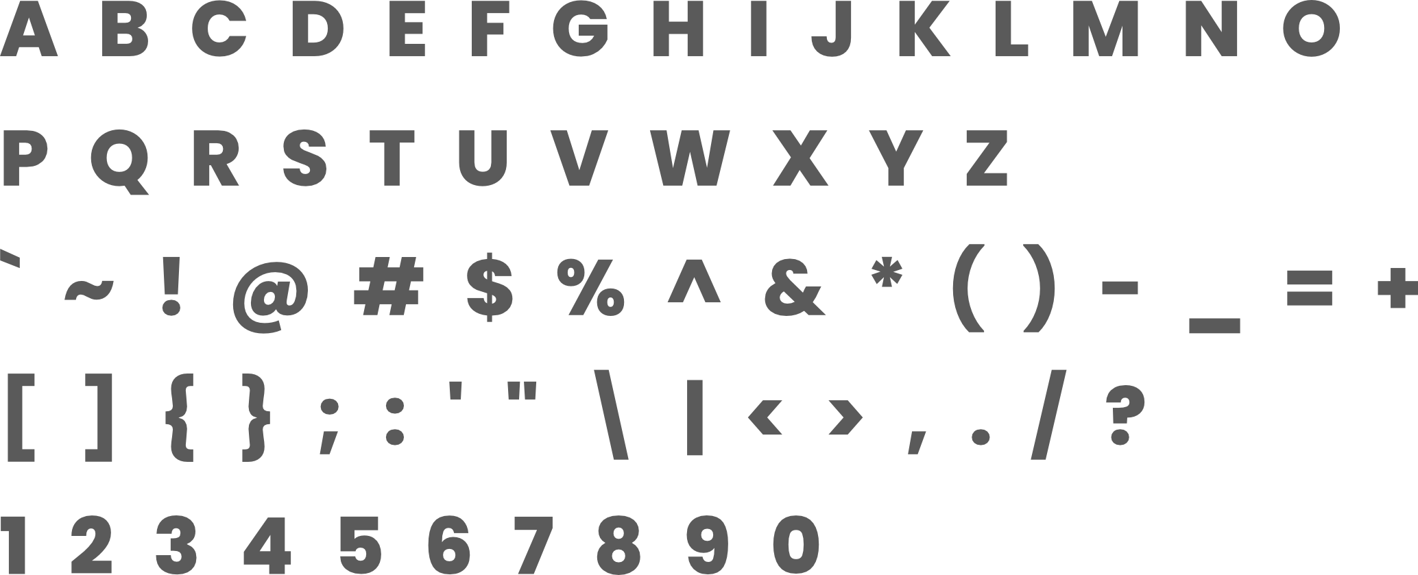wholefood-ingredients - Primary Typeface