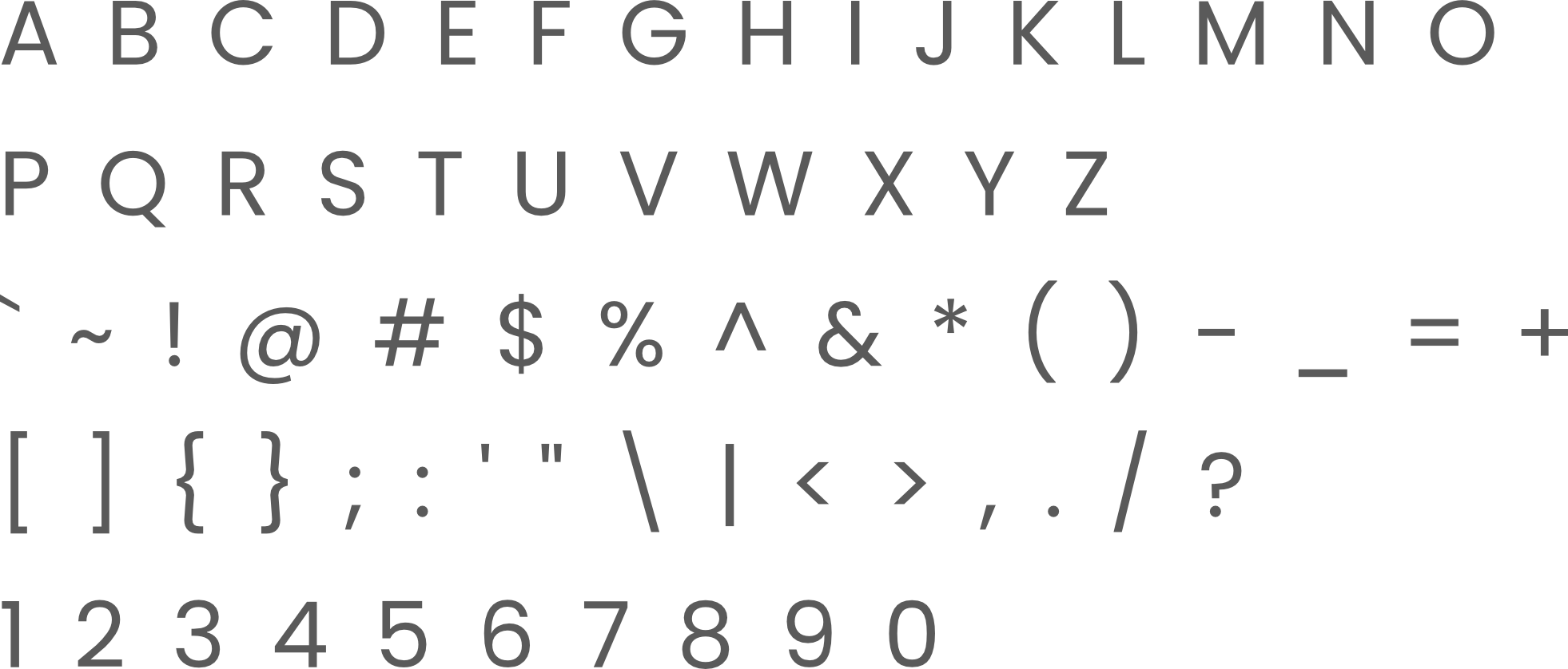 wholefood-ingredients - Secondary Typeface